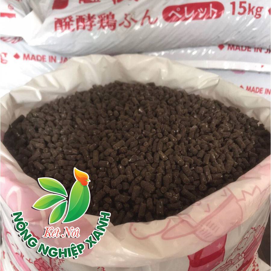 phân gà nhật bản dạng viên nở