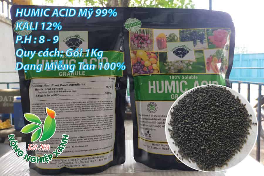 Humic Acid Mỹ Dạng Hạt Miễng Tan 100%